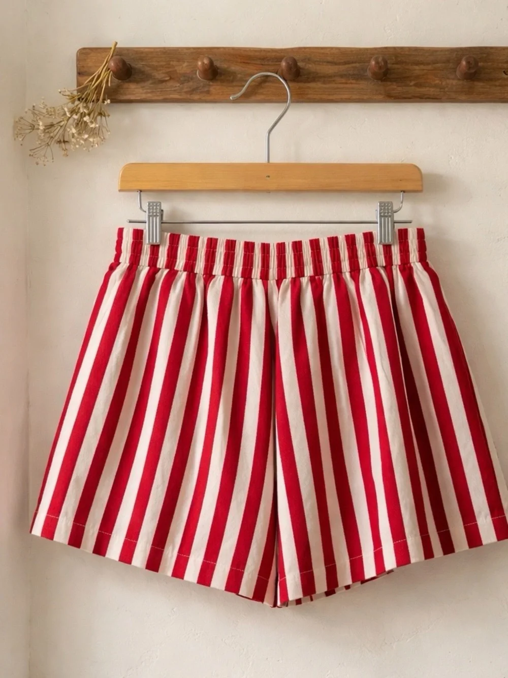 ANNIEWEAR Striped Drawstring Shorts - Picture 2 of 3